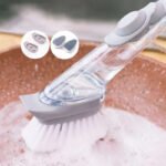 Automatic Liquid Long Handle Kitchen Dish Brush - Image 2
