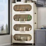 Multi-functiona with Drawers Flexible Plastic Rack - Image 4